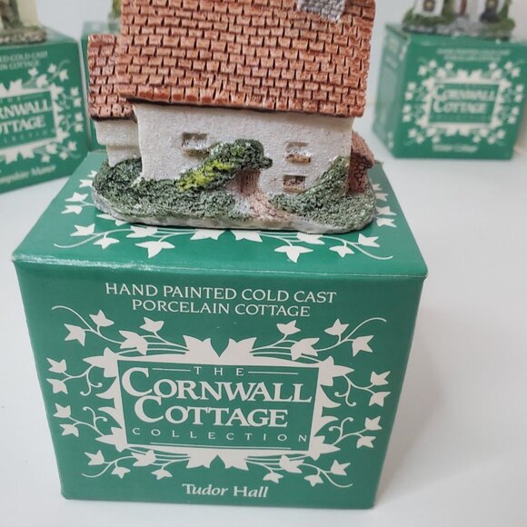 Cornwall Cottage Collection Set of 6 Vintage 1987 Hand Painted Museum Collection - Picture 15 of 16
